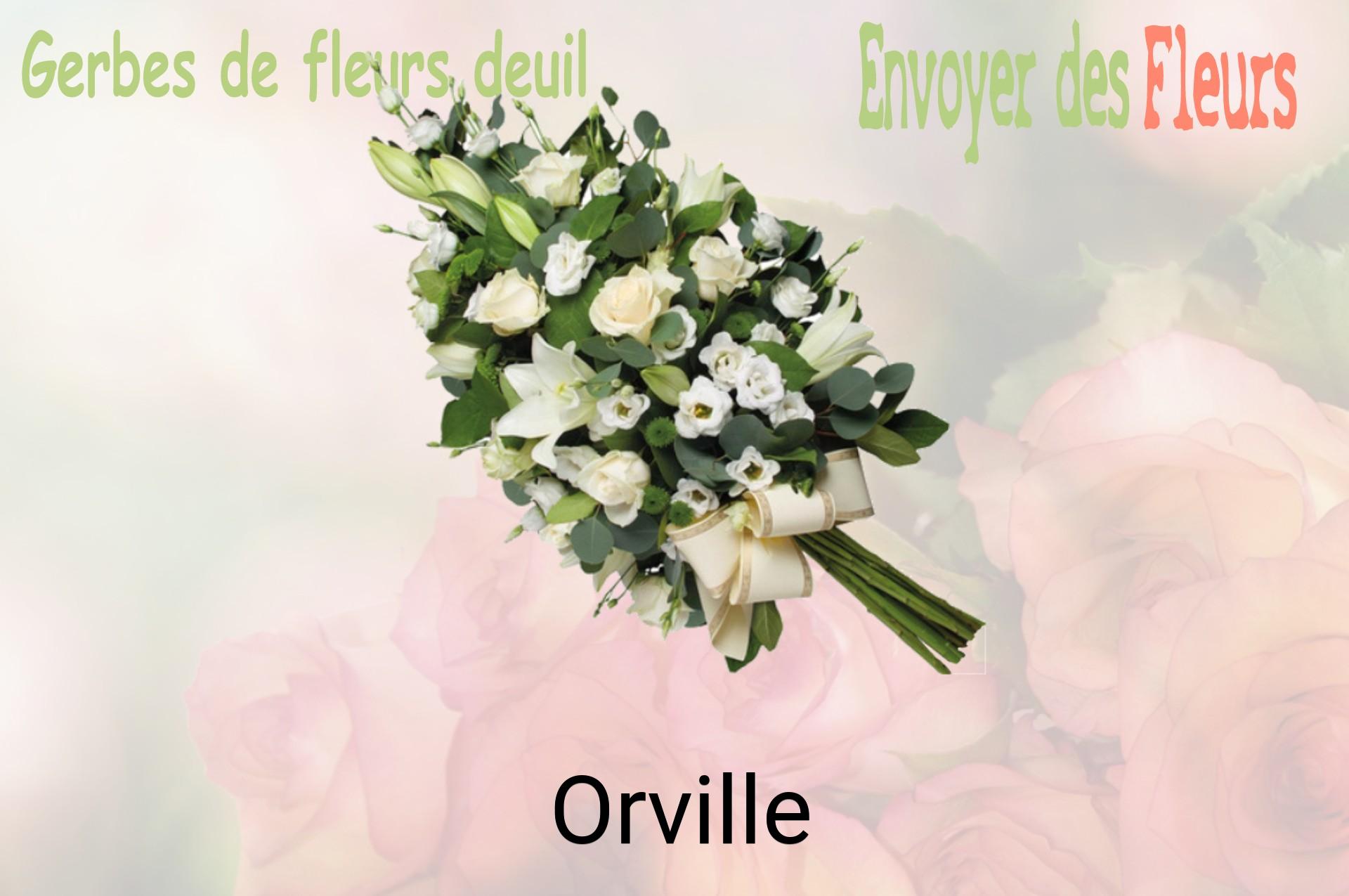 Gerbe de fleurs de deuil livrée à Orville